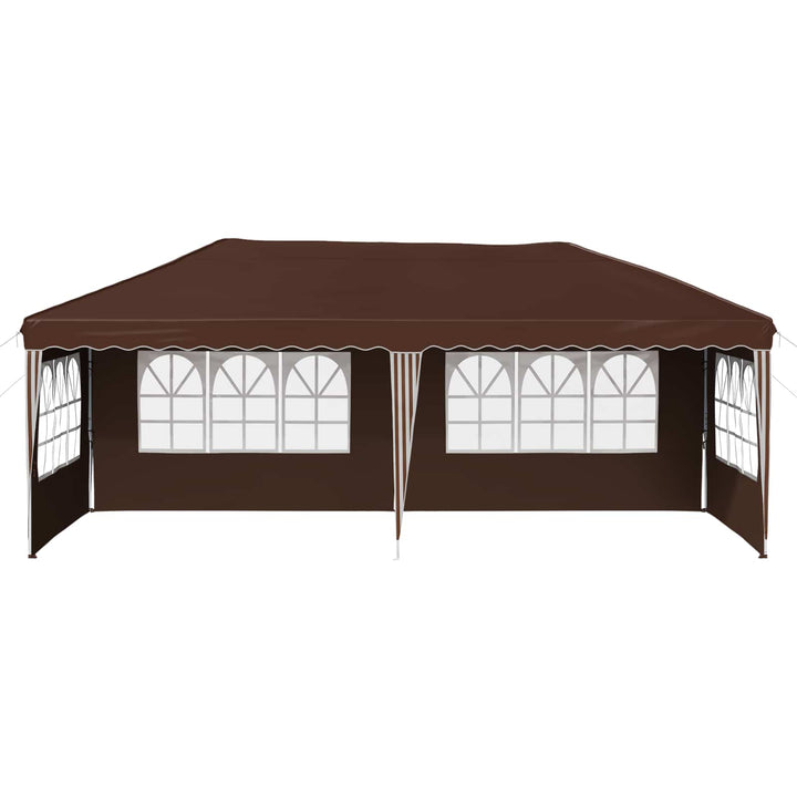 Pop-up Festtelt 575 x 289 x 245 cm Brun