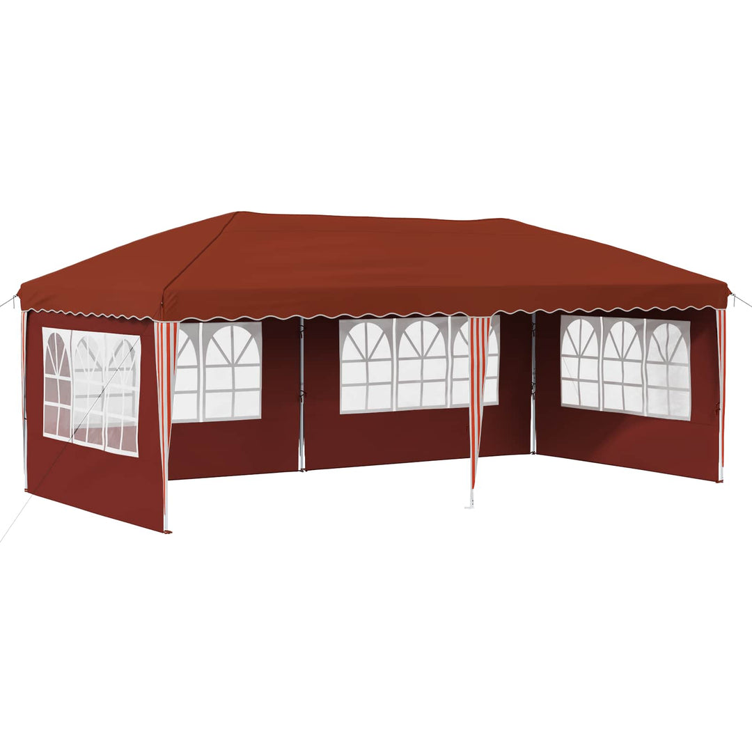 Pop-up Festtelt 575 x 289 x 245 cm Terrakotta