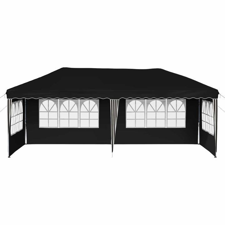 Pop-up Festtelt 575 x 289 x 245 cm Sort