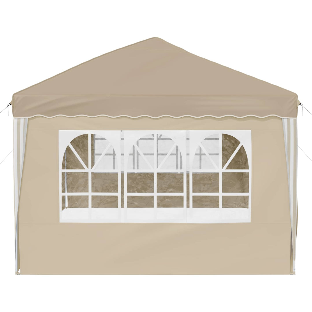 Pop-up Festtelt 575 x 288 x 245 cm Cremefarvet