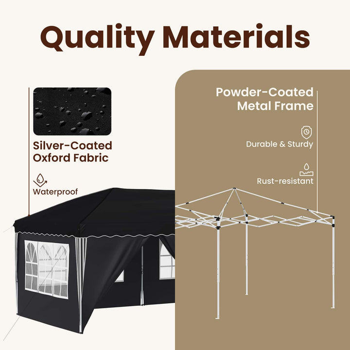 Pop-up Festtelt 575 x 288 x 245 cm Antracit
