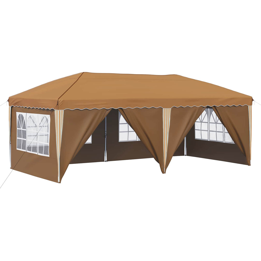 Pop-up Festtelt 575 x 288 x 245 cm Beige