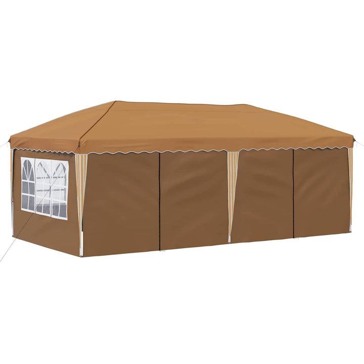 Pop-up Festtelt 575 x 288 x 245 cm Beige