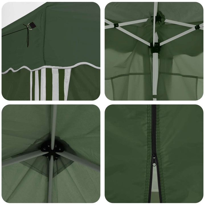 Pop-up Festtelt 575 x 288 x 245 cm Grøn