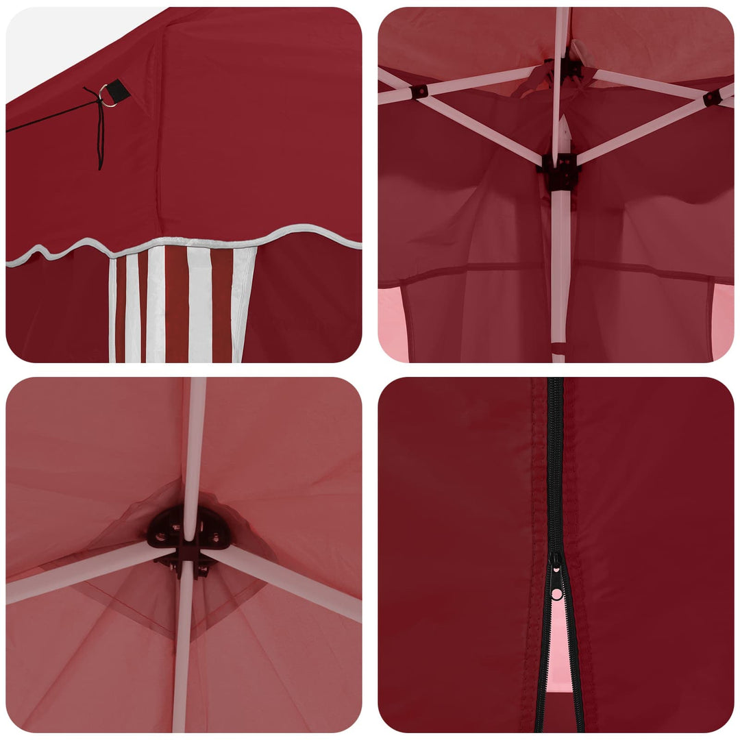 Pop-up Festtelt 575 x 288 x 245 cm Bordeaux