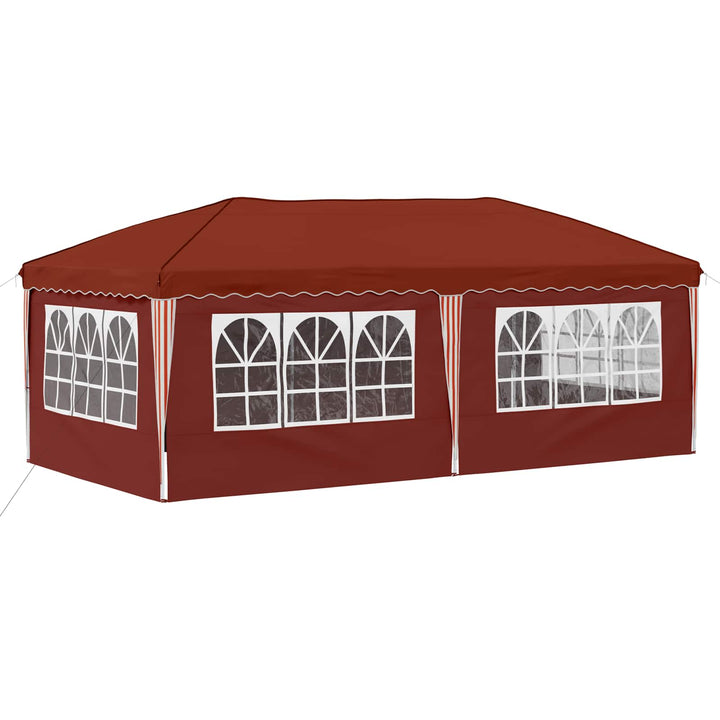 Pop-up Festtelt 575 x 288 x 245 cm Terrakotta
