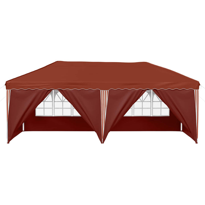 Pop-up Festtelt 575 x 288 x 245 cm Terrakotta