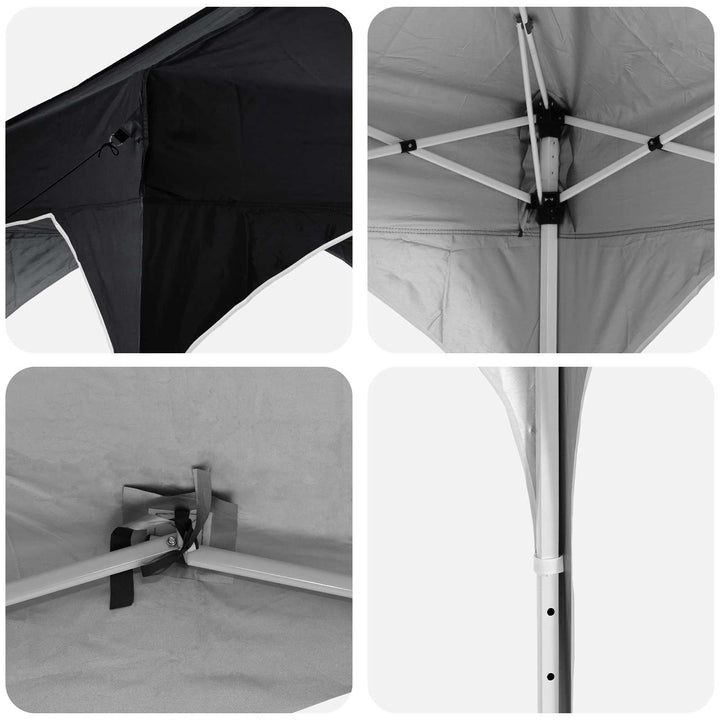 Pop-up Festtelt 194 x 194 x 245 cm Antracit