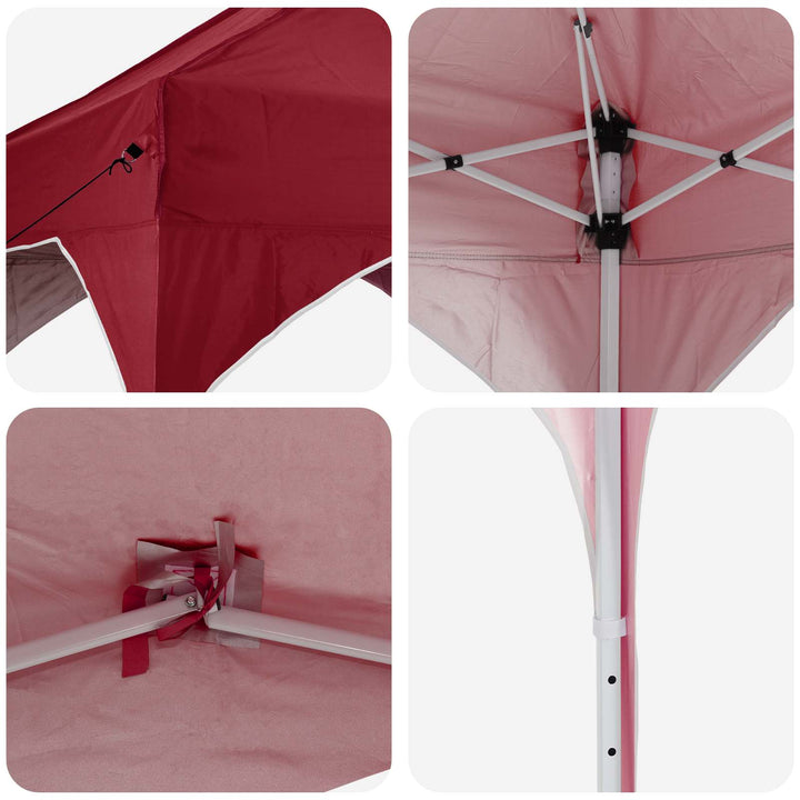Pop-up Festtelt 194 x 194 x 245 cm Bordeaux