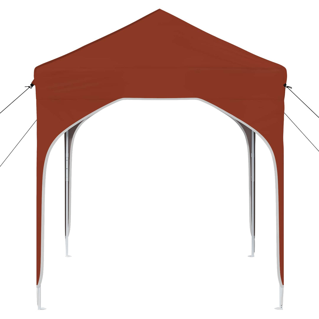Pop-up Festtelt 194 x 194 x 245 cm Terrakotta