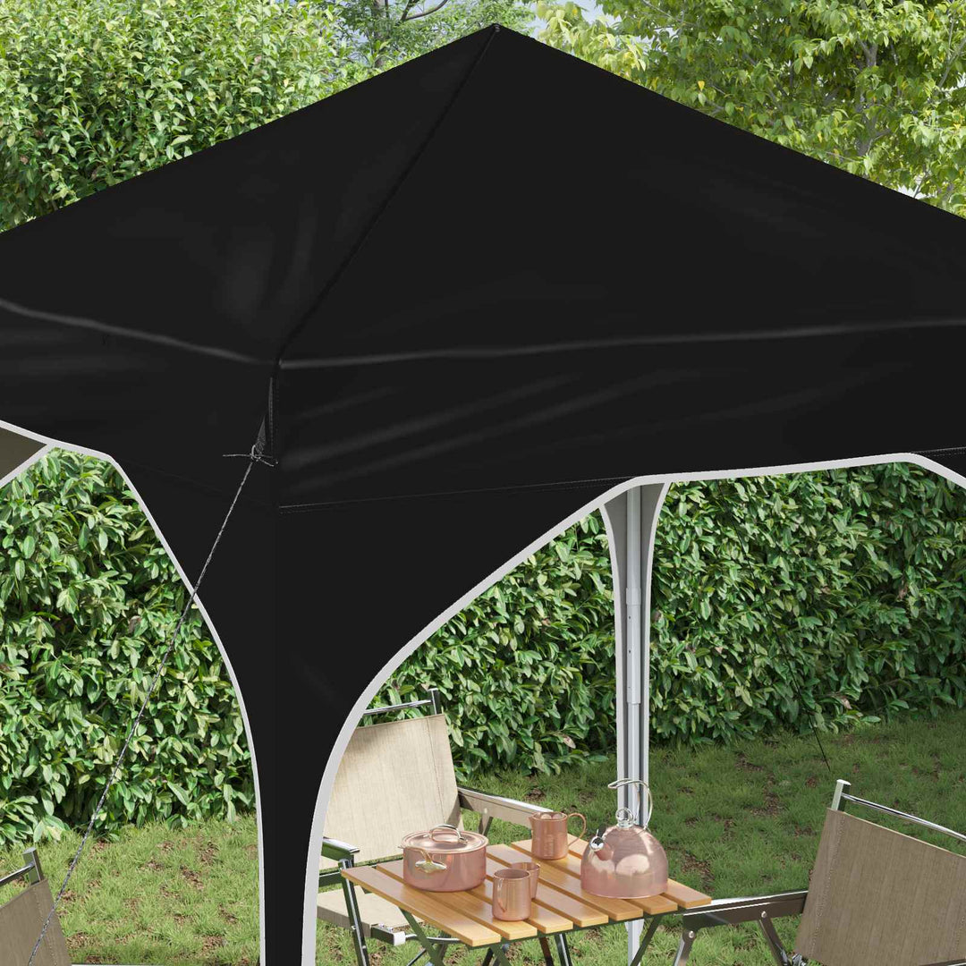 Pop-up Festtelt 194 x 194 x 245 cm Sort