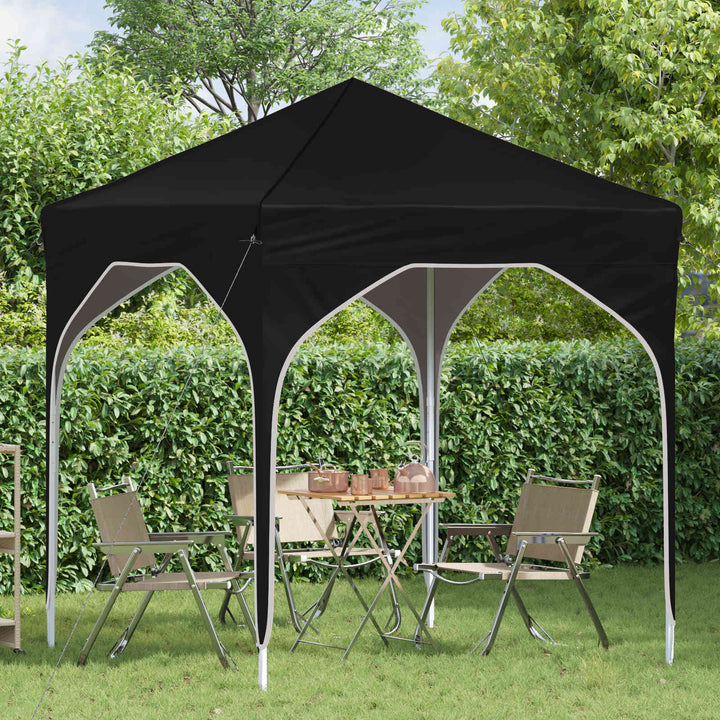 Pop-up Festtelt 194 x 194 x 245 cm Sort