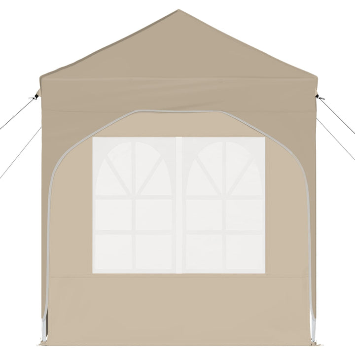 Pop-up Festtelt 192 x 192 x 245 cm Cremefarvet