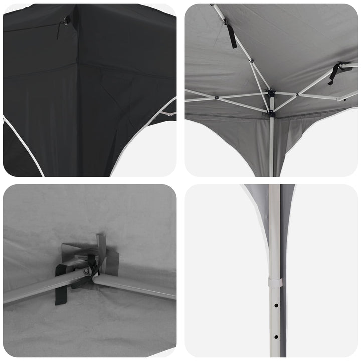 Pop-up Festtelt 192 x 192 x 245 cm Antracit