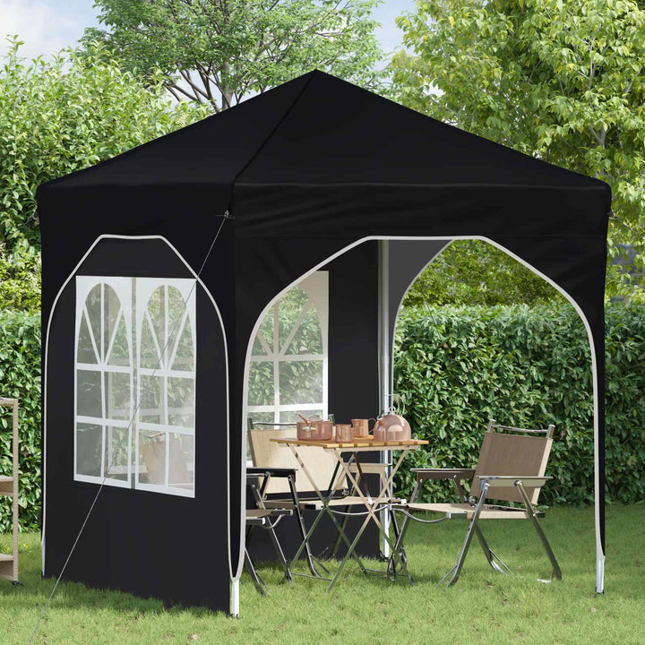 Pop-up Festtelt 192 x 192 x 245 cm Antracit