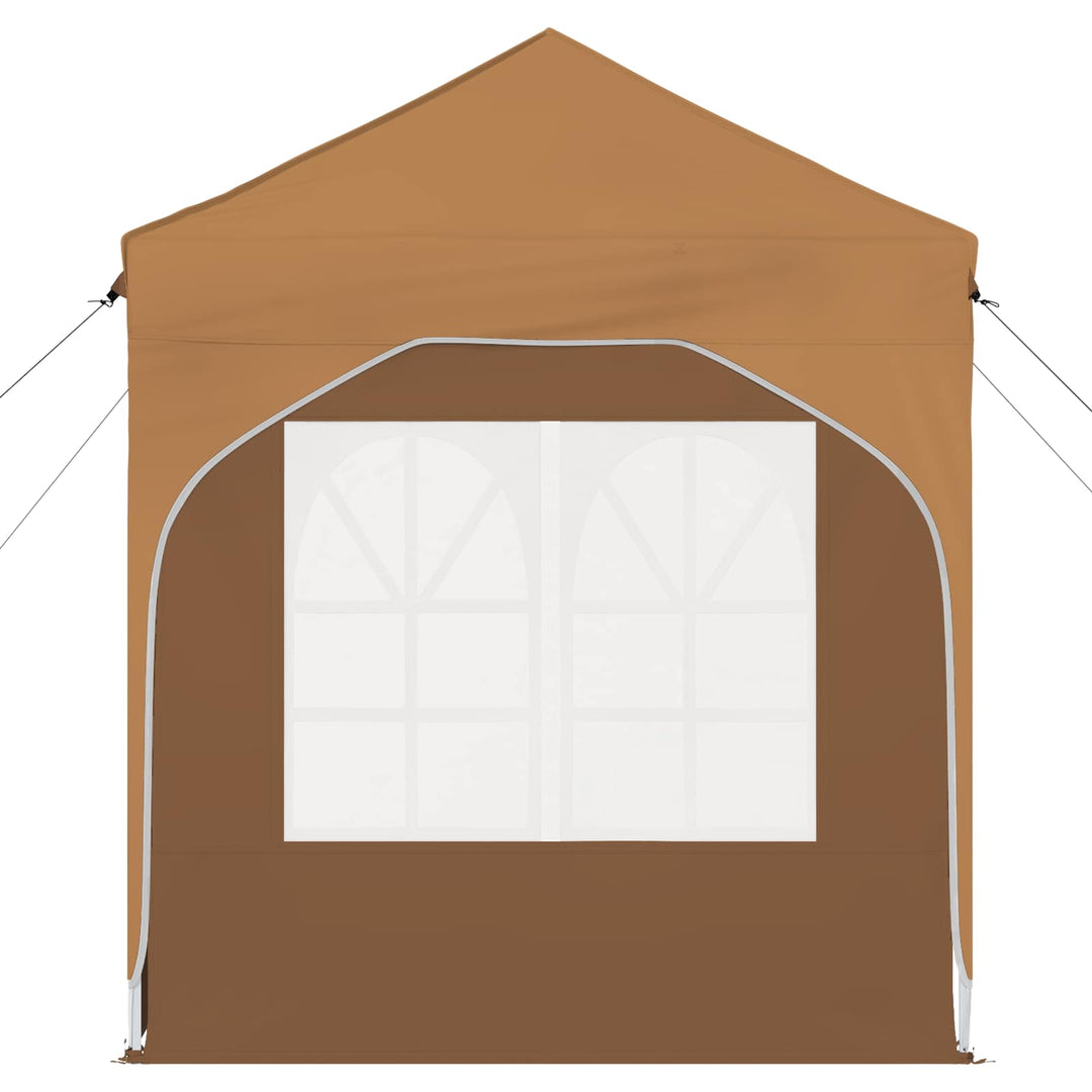 Pop-up Festtelt 192 x 192 x 245 cm Beige