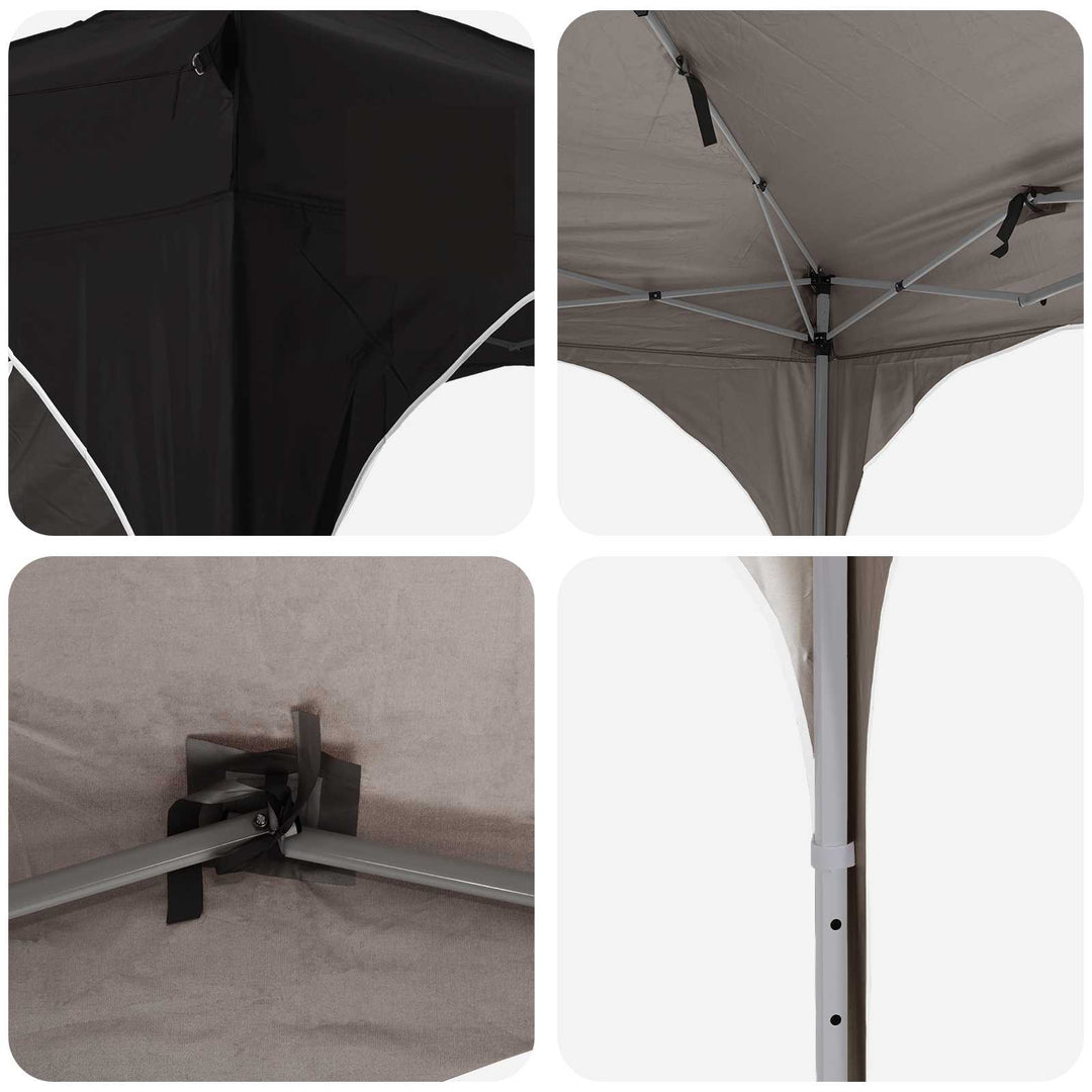Pop-up Festtelt 192 x 192 x 245 cm Sort