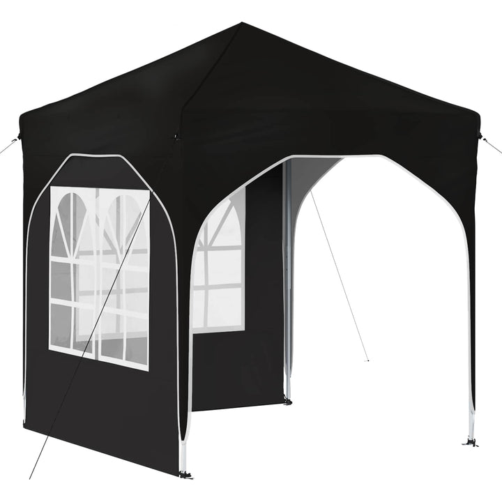 Pop-up Festtelt 192 x 192 x 245 cm Sort