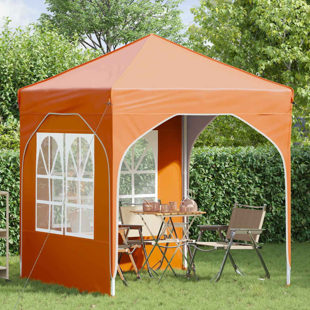 Pop-up Festtelt 192 x 192 x 245 cm Orange