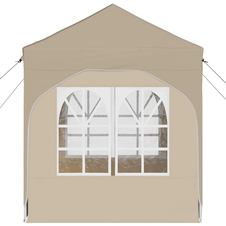Pop-up Festtelt 192 x 192 x 245 cm Cremefarvet
