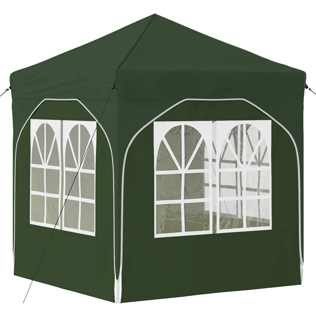 Pop-up Festtelt 192 x 192 x 245 cm Grøn