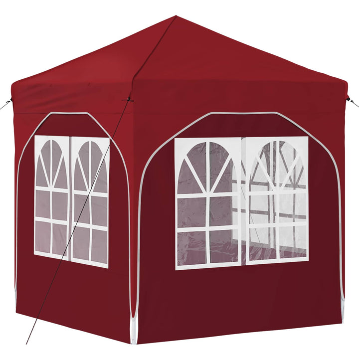 Pop-up Festtelt 192 x 192 x 245 cm Bordeaux