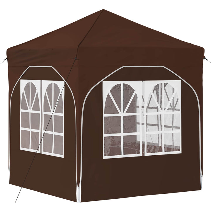 Pop-up Festtelt 192 x 192 x 245 cm Brun