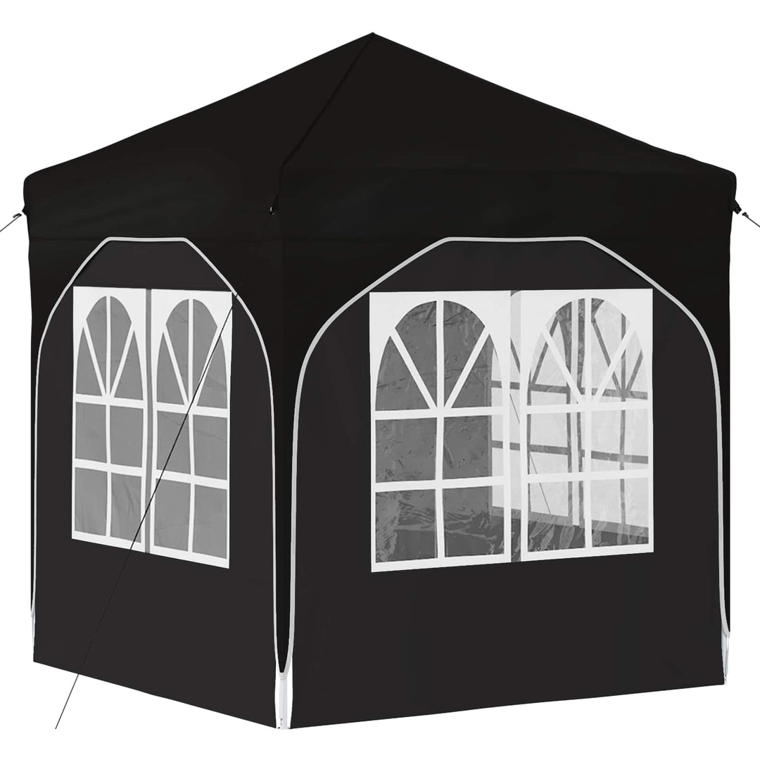 Pop-up Festtelt 192 x 192 x 245 cm Sort