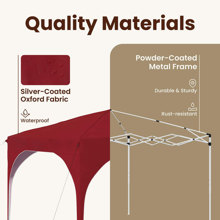 Pop-up Festtelt 290 x 290 x 245 cm Bordeaux