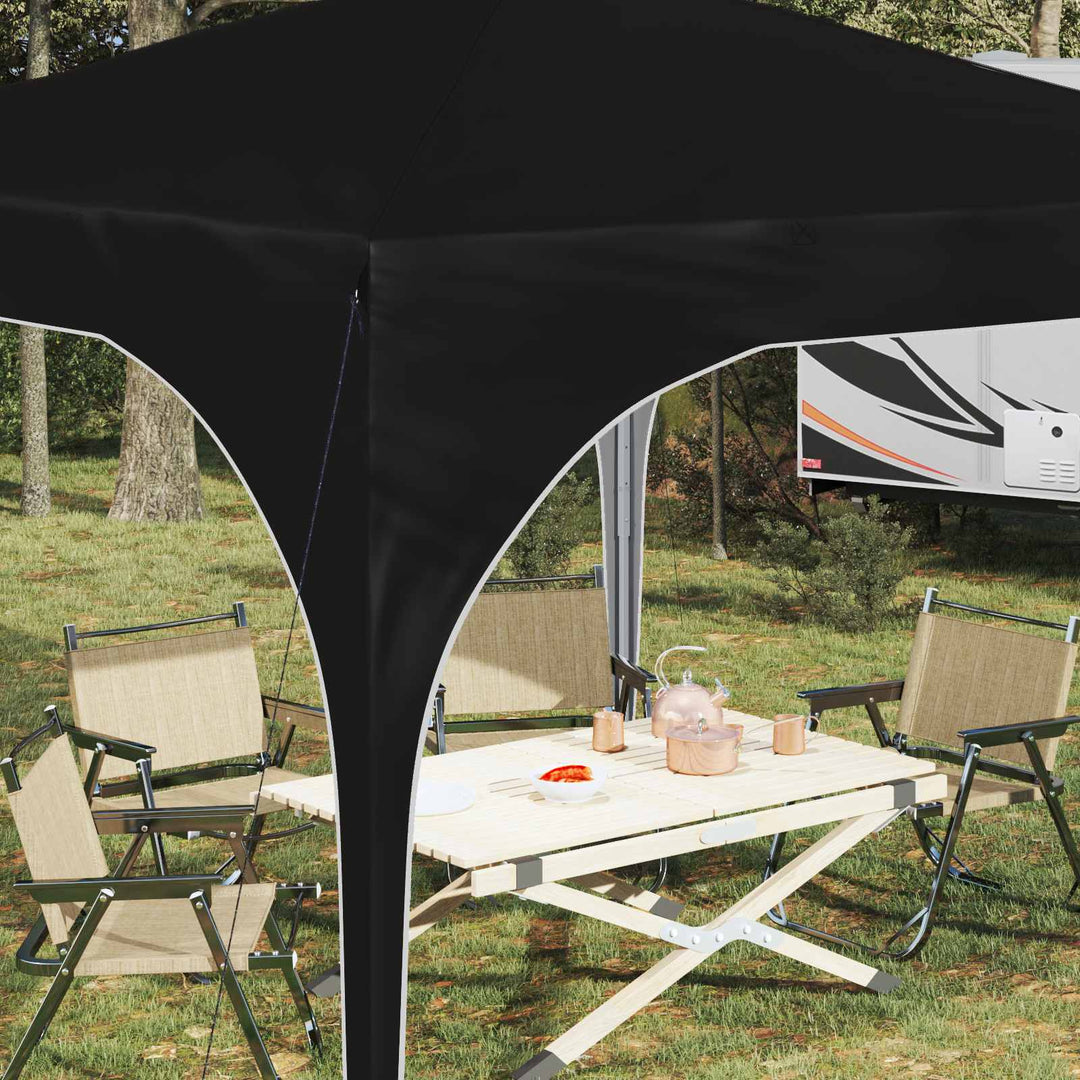 Pop-up Festtelt 290 x 290 x 245 cm Sort
