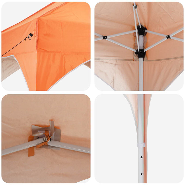 Pop-up Festtelt 290 x 290 x 245 cm Orange