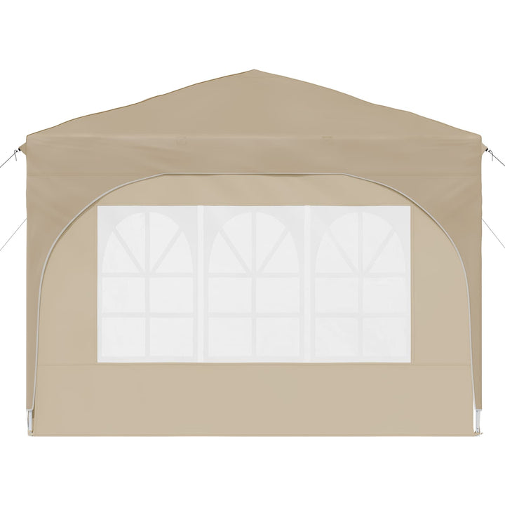 Pop-up Festtelt 290 x 290 x 245 cm Cremefarvet
