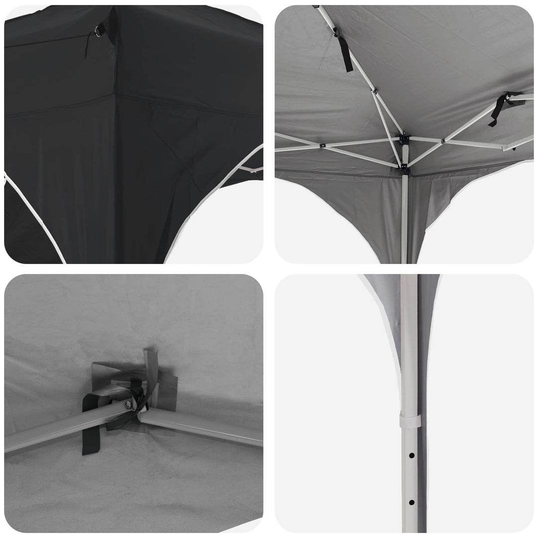 Pop-up Festtelt 290 x 290 x 245 cm Antracit
