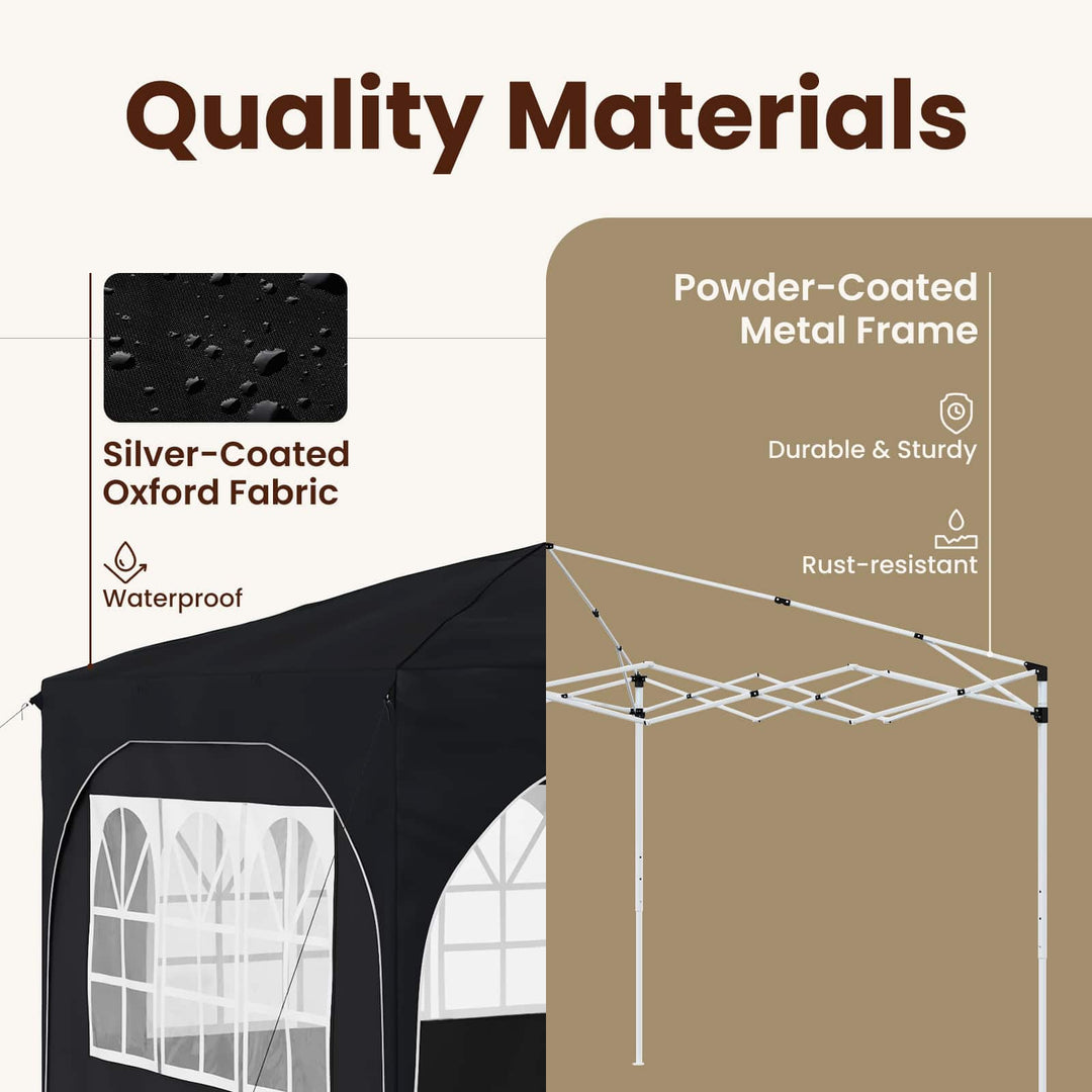 Pop-up Festtelt 290 x 290 x 245 cm Antracit