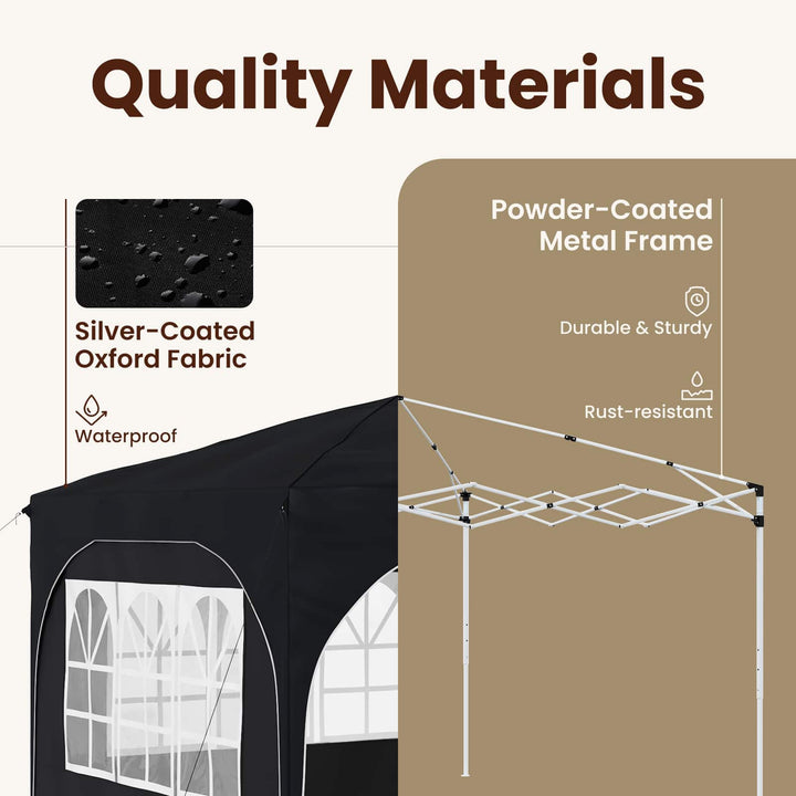 Pop-up Festtelt 290 x 290 x 245 cm Antracit
