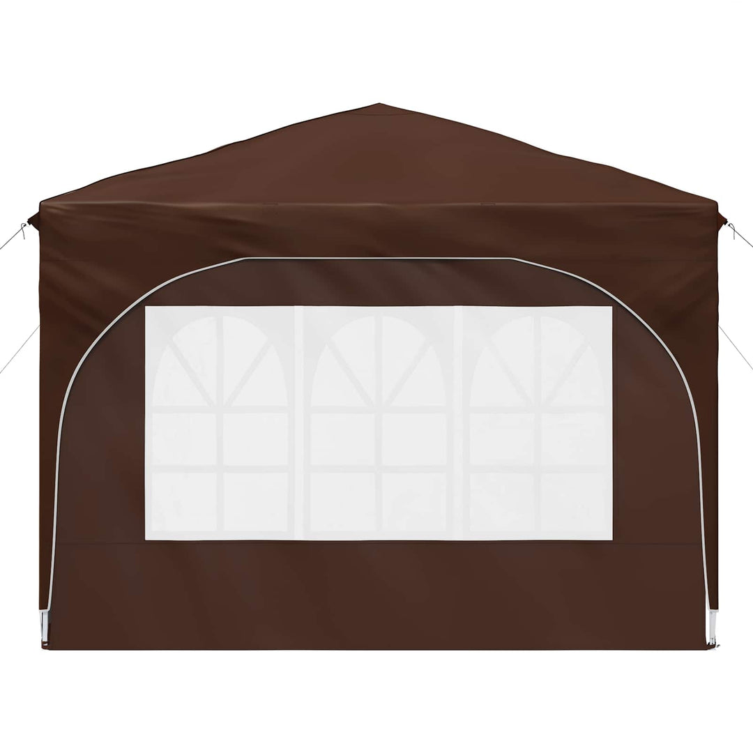 Pop-up Festtelt 290 x 290 x 245 cm Brun