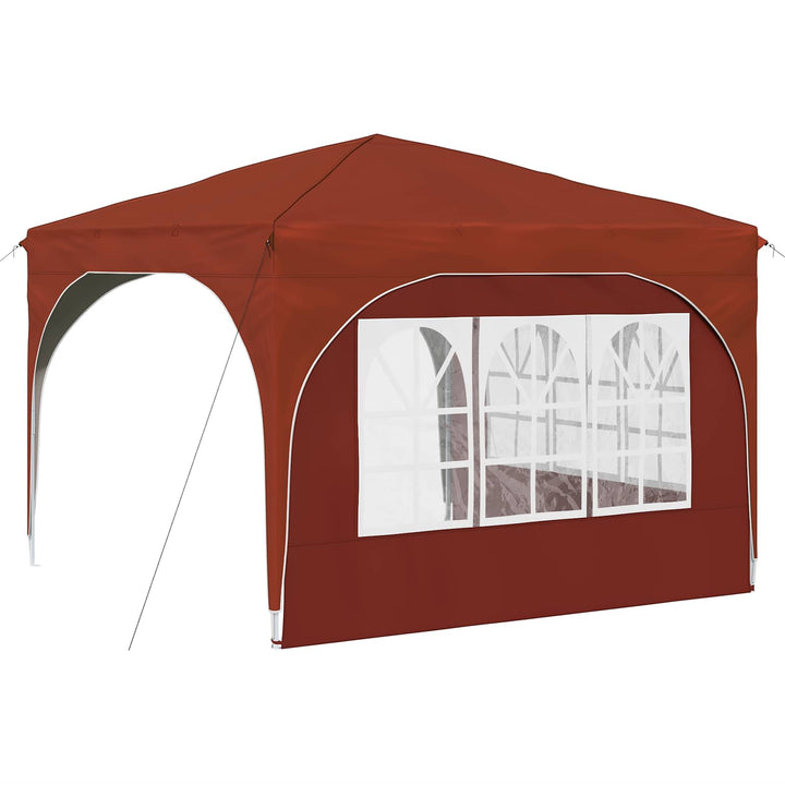 Pop-up Festtelt 290 x 290 x 245 cm Terrakotta