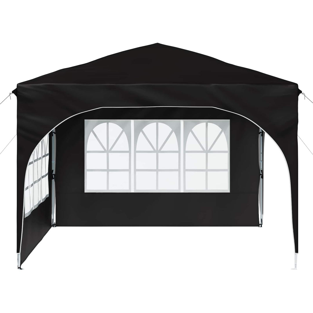 Pop-up Festtelt 290 x 290 x 245 cm Sort