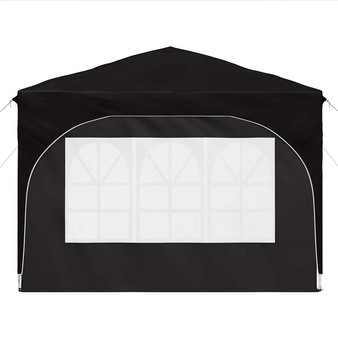 Pop-up Festtelt 290 x 290 x 245 cm Sort