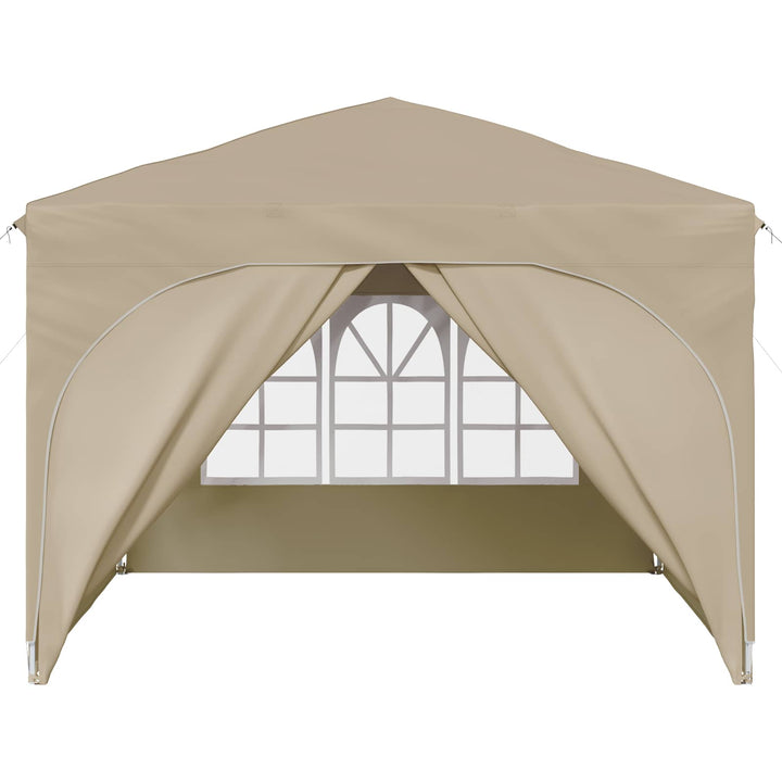 Pop-up Festtelt 290 x 290 x 245 cm Cremefarvet