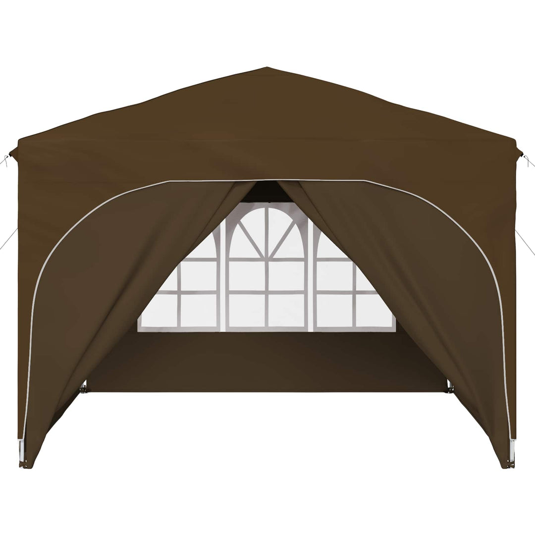 Pop-up Festtelt 290 x 290 x 245 cm Gråbrun