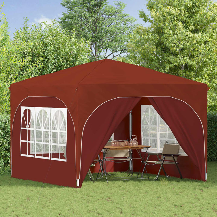 Pop-up Festtelt 290 x 290 x 245 cm Terrakotta