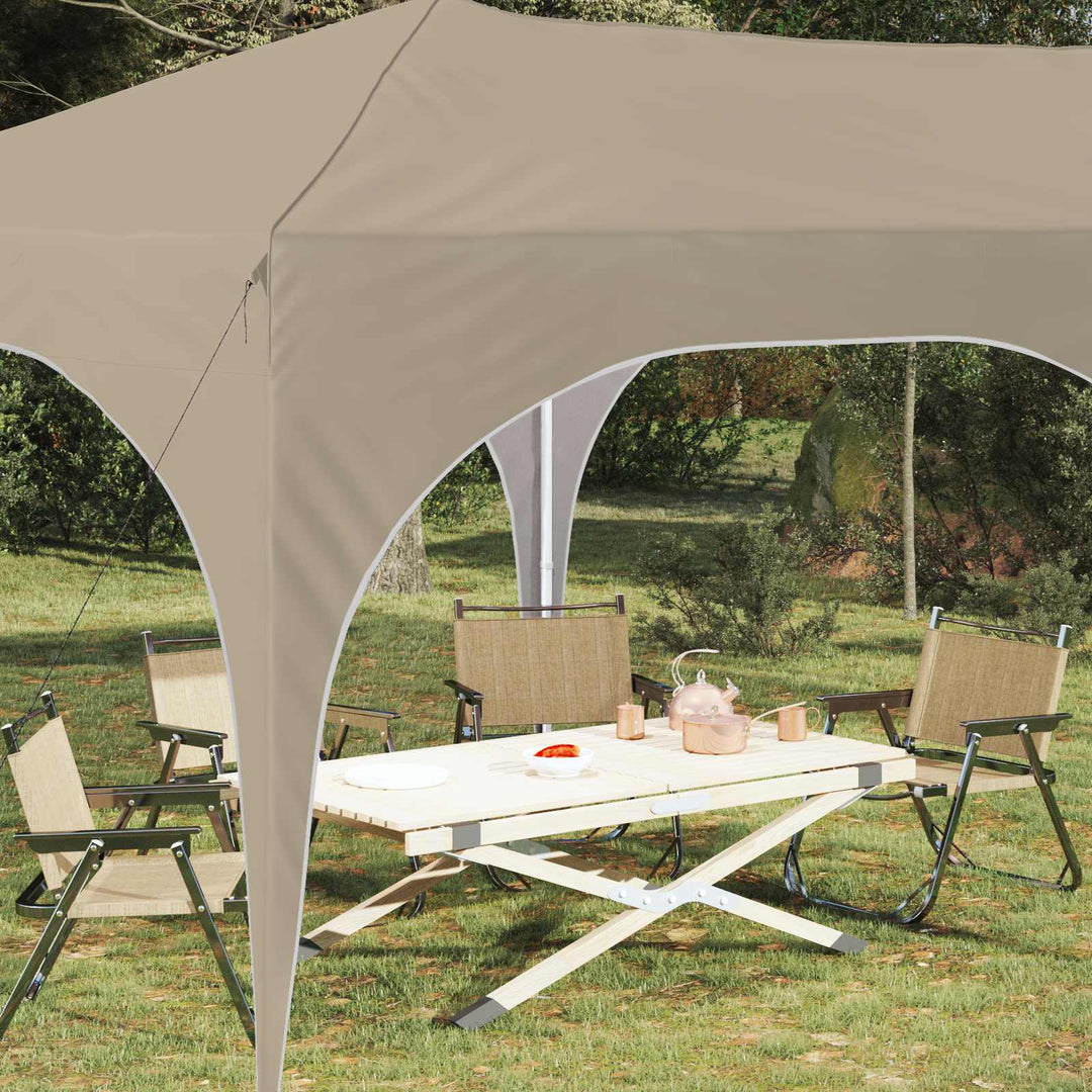 Pop-up Festtelt 575 x 288 x 245 cm Cremefarvet Oxford stof