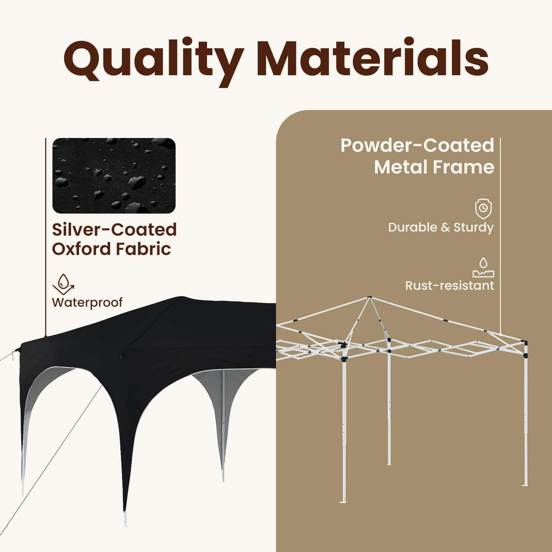 Pop-up Festtelt 575 x 288 x 245 cm Antracit Oxford stof