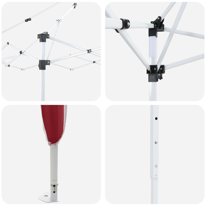 Pop-up Festtelt Bordeaux 575 x 288 x 245 cm Oxford stof