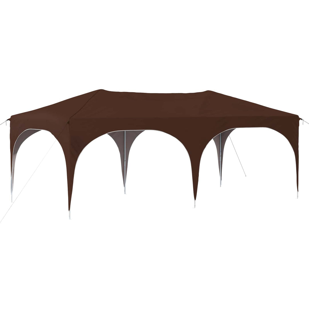 Pop-up Festtelt 575 x 288 x 245 cm Brun Oxford stof