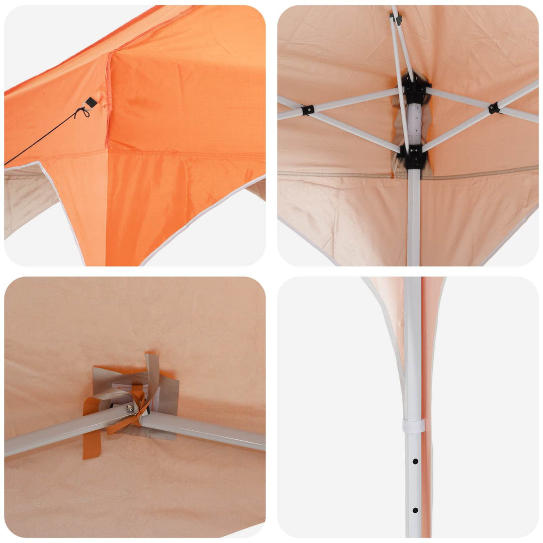 Pop-up Festtelt 575 x 288 x 245 cm Orange Oxford stof