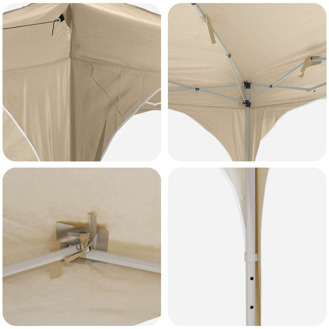 Pop-up Festtelt 575 x 288 x 245 cm Cremefarvet Oxford stof