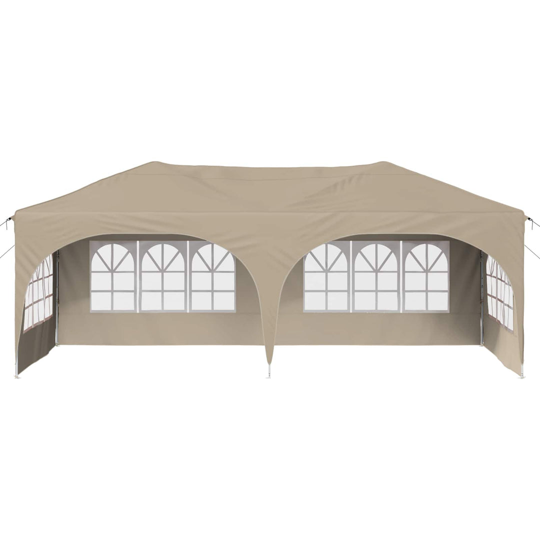 Pop-up Festtelt 575 x 288 x 245 cm Cremefarvet Oxford stof