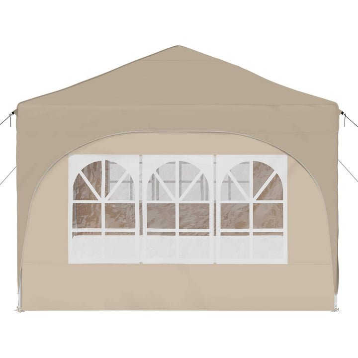 Pop-up Festtelt 575 x 288 x 245 cm Cremefarvet Oxford stof